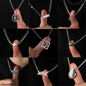 Venta al por Mayor de Collares de Acero Inoxidable de Moda, Joyería Versátil y Popular de Estilo Hip-hop para Hombres y Mujeres - Product Image 4