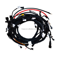 Konektor Kabel Mesin Industri Karet PTFE Kustom, Pitch 2.5mm, 2-8 Pin, Kabel Harness