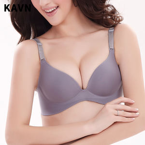 Sujetador de Moda <span class=keywords><strong>2020</strong></span> con Escote Profundo en U, Cierre Trasero, Copa Tres Cuartos, Push-Up, Ajustable, Sin Costuras, Elegante para Mujer - Product Image 2