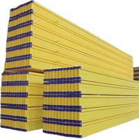 Poutre en bois H20 personnalisée, prix usine, colle WBP, peinture jaune imperméable
