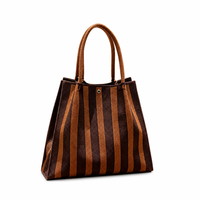 Sac fourre-tout en polyester tricoté durable, tissu tricoté robuste avec bouton pression métallique, pour les courses quotidiennes, les courses d'épicerie, la plage et les sorties.