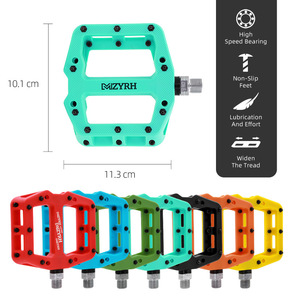 Pédales de vélo de <span class=keywords><strong>route</strong></span> BMX VTT plates à trois roulements scellés en nylon - Product Image 6