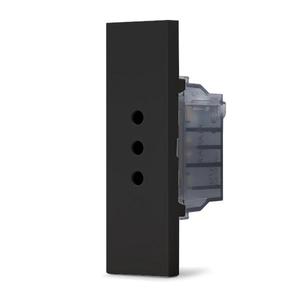 Plaque murale de prise électrique ZEN Line 10A noire - Product Image 1