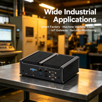 Mini PC Industrial Sin Ventilador Inyuda, Intel Core I7 de 4.ª/5.ª/8.ª/10.ª Generación, Puerto LAN Dual, Puerto COM, Windows 10, Linux