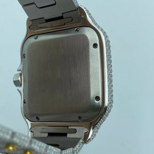 นาฬิกาข้อมือ ETA Sport Pass Diamond Tester Moissanite ระบบจักรกล ตัวเรือนสแตนเลส หน้าปัดแบบเข็ม ประดับเพชรเต็มเรือน สไตล์ฮิปฮอป ขายส่ง - Product Image 3