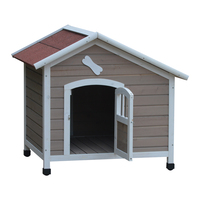 Vente en gros best-seller niche pour chien en bois chenil extérieur spacieux et confortable sur mesure pour les grands chiens