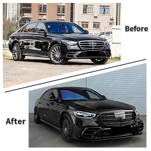 Kit Carrozzeria in Fibra di Carbonio B per <span class=keywords><strong>Mercedes</strong></span>-<span class=keywords><strong>Benz</strong></span> <span class=keywords><strong>Classe</strong></span> <span class=keywords><strong>S</strong></span> S450 S63 W223 2021-2022 - Upgrade Labbro Anteriore/Typhoon Anteriore/Diffusore Posteriore/Spoiler - Product Image 6