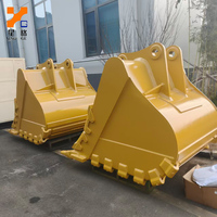 Bucket Batu Tugas Berat yang Diperkuat 1,8 Meter Kubik Cocok untuk Excavator CAT 336DL