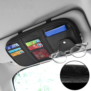 Bolsa de Almacenamiento Multifuncional para Parasol, Bolsa de Malla, Cremallera, Tarjetero Grande, Cable de Datos para Licencia de Conducir, Tarjeta Grande, Clip para <span class=keywords><strong>Gafas</strong></span> - Product Image 4