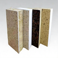 Panneaux composites décoratifs en céramique personnalisables avec matériau isolant et revêtement en pierre