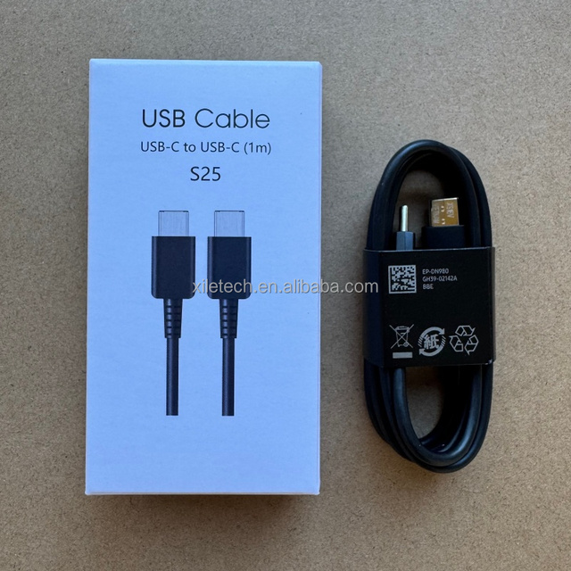 S25 Ladekabel Tipo C Cord Kabel 1m Type C Phone Wire 3A Super Fast Charging USB-C to USB-C Cable for Samsung S26 S25 Ultra S24