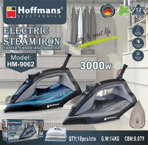 <span class=keywords><strong>Fer</strong></span> <span class=keywords><strong>à</strong></span> <span class=keywords><strong>repasser</strong></span> électrique professionnel Hoffmans 3000W avec grand réservoir d'eau et jet de vapeur continu, best-seller en Afrique de l'Ouest - Product Image 4