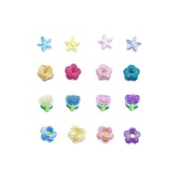Patchs brodés miniatures en gros, appliques florales thermocollantes pour vêtements, sacs et décoration DIY