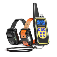 Collier de dressage électrique pour chien anti-aboiement, rechargeable et étanche, avec télécommande – Nouveauté !