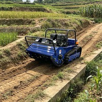 Tondeuse robotisée à fléaux autopropulsée sans fil à essence 4 temps certifiée EPA YQ-800S pour la coupe de l'herbe sur les pentes