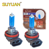 Jeu d'ampoules de voiture SUYUAN super blanc 12V 55W 5500K H11 de bonne qualité