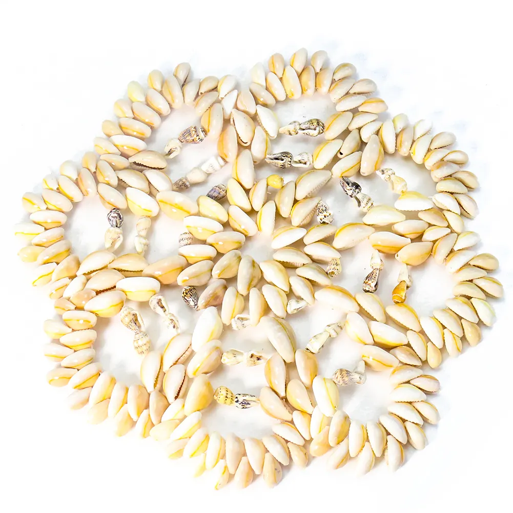 Natural Conch Sea shell Cowrie Shell Handmade Weave Flower shape design Coaster Mats Place mat decoration natural Craft
