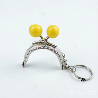 Perles semi-circulaires colorées de 5 cm, 14 mm, 13 couleurs, avec bouche argentée et dorée pour porte-clés, cadre de sac, poignée, artisanat, fermoir de porte-monnaie