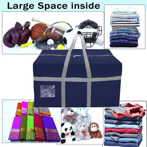 Bolsas de almacenamiento duraderas con asas para ropa, edredones, organizador de viaje para el hogar, bolsas de almacenamiento grandes multifuncionales de alta calidad - Product Image 6