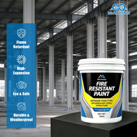 Peinture ignifuge fiable pour acier, type mince, intumescente, résistante au feu, pour finition des poutres de garage souterrain