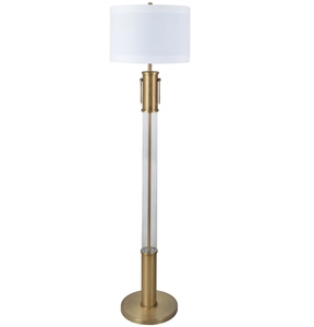 โคมไฟตั้งโต๊ะคริสตัลหรูหราพร้อมโคมผ้าลินินสำหรับโรงแรม - Product Image 6