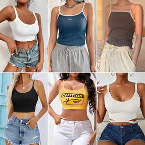 Tops Casuales de Moda para Mujer a Precio Económico, Poliéster/Algodón, Ropa de Verano de Segunda Mano, Liquidación de Fábrica - Product Image 6