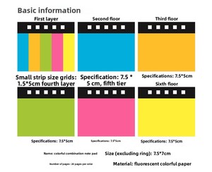Bloc de Notas Adhesivas Espiraladas de Bolsillo con Impresión de Logotipo Personalizado, Mini Blocs de Notas de Papel Kraft Coloridos para Promoción Educativa - Product Image 3