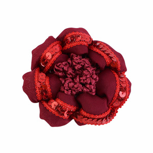 HZO-22034 Filet à cheveux scintillant <span class=keywords><strong>fait</strong></span> <span class=keywords><strong>main</strong></span> pour femme, style danseuse de ballet, avec fleur - Product Image 5