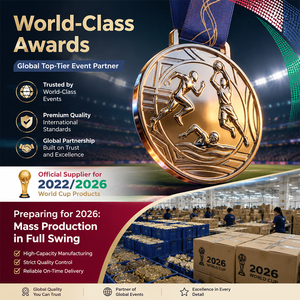 Medallas de Fútbol Personalizadas en Oro, Medallas de Premio de Metal con Cinta y Logotipo para Partidos de Liga y Torneos - Product Image 2