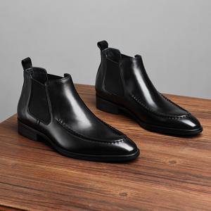 Bottes de travail de luxe haut de gamme pour hommes, imperméables, à lacets, avec semelle Goodyear, en cuir véritable vintage Amish, tige en cuir robuste - Product Image 3