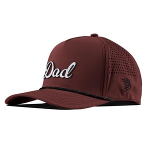 Fashion Dad Script 5 Panel Cap Rope Trim Lightweight Comfortable Baseball Hat for Travel - Product Image 5
