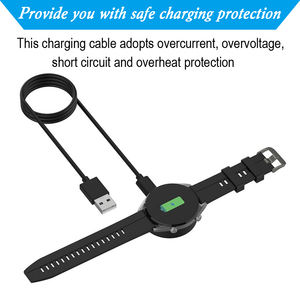 Support de charge portable pour montre connectée XY Band <span class=keywords><strong>GT</strong></span>/GT2, <span class=keywords><strong>chargeur</strong></span> USB 18W magnétique ABS 5V/1A, noir et blanc, pour Honor Gs <span class=keywords><strong>Pro</strong></span> - Product Image 6