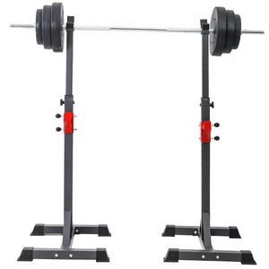 Estante de acero ajustable Power Squat Rack para uso en el gimnasio en casa Bancos y bastidores de potencia medio divididos Producto - Product Image 3