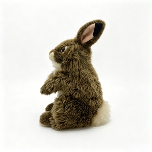Muñeco de Peluche de Conejo Salvaje Realista, Fabricación OEM/ODM, Conejo Marrón de Peluche, Tamaño Personalizado, Peluche de Animal para Recuerdo - Product Image 3