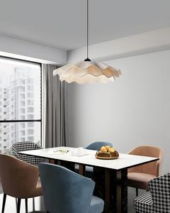 Lampes suspendues minimalistes de style japonais moderne, en résine, chapeau de paille, corde de chanvre, petit fer, pour la maison, le salon, le bureau, installation <span class=keywords><strong>facile</strong></span> - Product Image 5