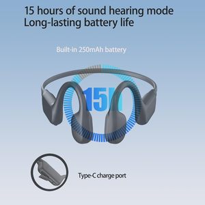 New Product IPX8 Swimming Headphones Wireless Earphone Bone Conduction Headset With 32G TF Card for Sport - Product Image 3