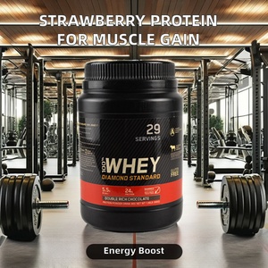 OEM Supported Foreign Trade Supply Export Strawberry Flavored <b>Protein</b> Powder for Men's Muscle Pregnant Women Children - Product Image 2