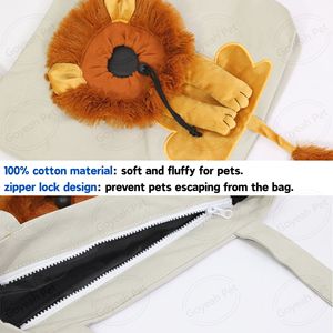 Divertido Diseño De León portador de mascotas al aire libre transpirable ventana ajustable bolsa de hombro <span class=keywords><strong>para</strong></span> mascotas <span class=keywords><strong>para</strong></span> gatos - Product Image 6