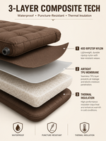 Matelas de camping gonflable léger, tapis de randonnée compact, matelas pneumatique, tapis imperméable pour l'extérieur