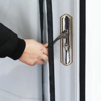 Moustiquaire de Porte Magnétique Ouverte, Sur Mesure, Anti-Moustiques et Insectes, Maille Invisible pour Intérieur Estival