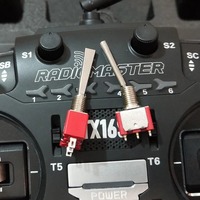 2 commutateurs d'émetteur RC 2/3 positions à réinitialisation pour Radiomaster OpenTX T16 T18 TX16S TX18S Frsky FlySky WFLY RadioLink Futaba JR ACCS