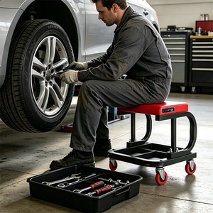 <span class=keywords><strong>Taburete</strong></span> Mecánico <span class=keywords><strong>para</strong></span> Reparación de Automóviles, Banco de Reparación Móvil con Ruedas - Product Image 4