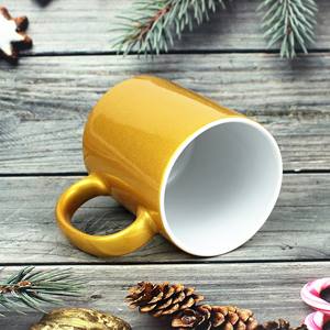Impression Pioneer Gold Plated Ceramic Mug With Handle For <b>Presents</b> Business Gifts - Product Image 1