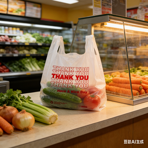 Bolsas de Compras de Plástico PE Resistentes y Económicas al por Mayor, Tipo Camiseta - Product Image 1