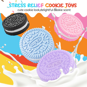 Juguete Antiestrés de Galletas Suaves de Colores, Hecho a Mano, para Aliviar el Estrés, Juguete Sensorial para Adolescentes y Adultos, para Aliviar la Ansiedad y la Relajación - Product Image 5