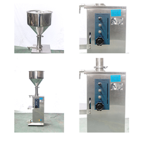 Machine de remplissage verticale multifonctionnelle de table pour bouteilles PET de 100 ml à 500 ml, avec fonction de mélange de pâte et de bouchage