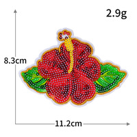Nouveaux patchs brodés à la machine avec paillettes, style estival, pour chapeaux de soleil, tongs de beach-volley et motifs noix de coco