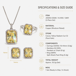 Ensemble de bijoux géométriques pour femmes, boucles d'oreilles, bague et collier - Product Image 6