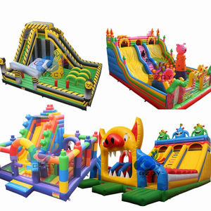 Terrain de jeu gonflable pour enfants château plein d'entrain ballon palais thème gonflable combo toboggan sautant maison de rebond - Product Image 1