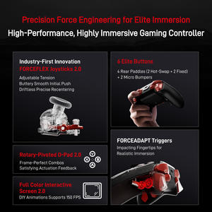 Con Joystick Hall in lega 2.0 applicatore trigger Flydigi APEX <span class=keywords><strong>5</strong></span> Wuchang <span class=keywords><strong>Controller</strong></span> di gioco Wireless per PC/Switch/Andriod/iOS - Product Image 4